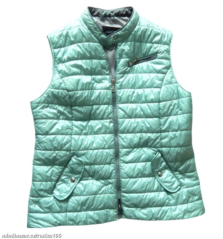 Trendy měkoučká mint vesta vel.42