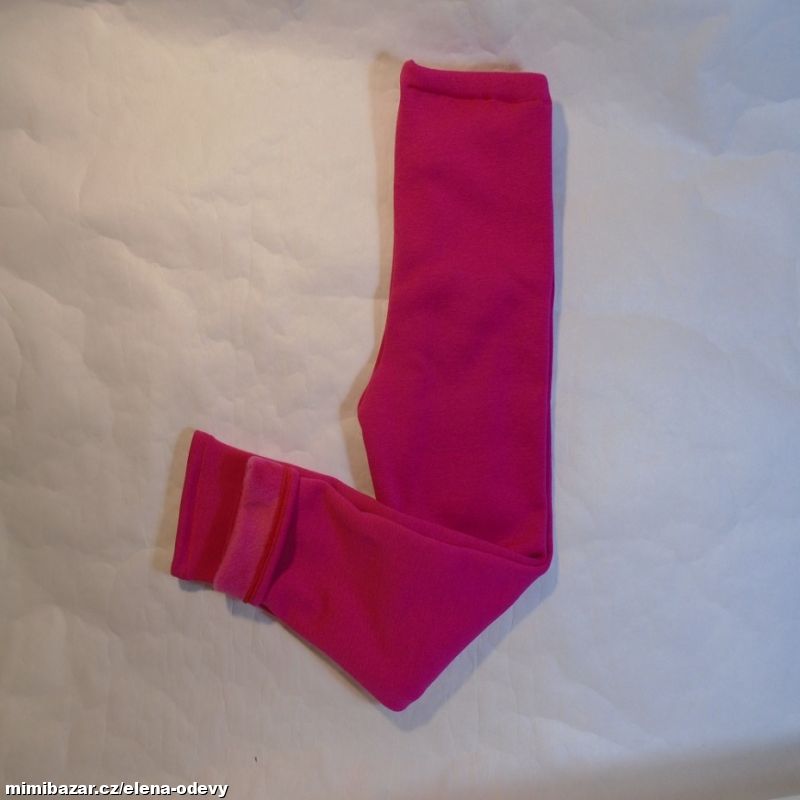 dětské TEPLÉ legíny RŮŽOVÉ