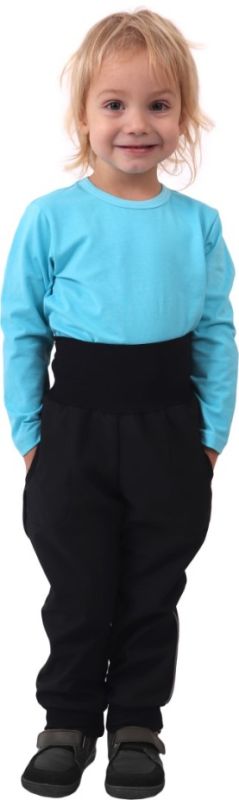 Dětské Softshellové kalhoty černé, SKLADEM