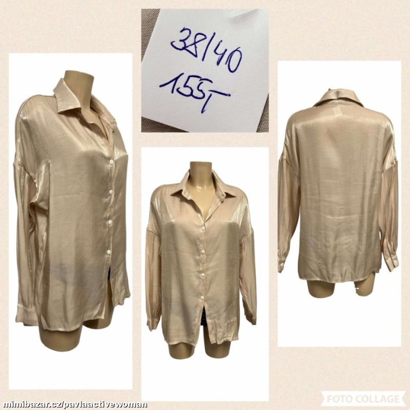 Č.1658 LEHKÁ VZDUŠNÁ BLŮZKA NOVÁ v.38/40