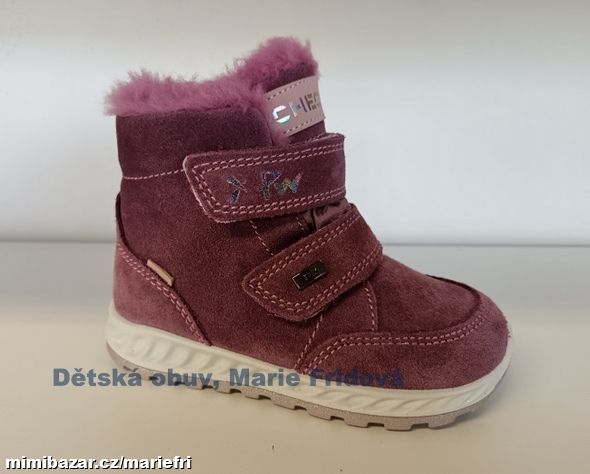 Zimní kožená obuv s membránou Santé IC/683308 vino