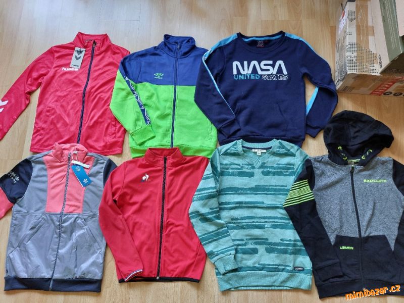 "Nová" mikina, sportovní mikina, 140, 146, 
