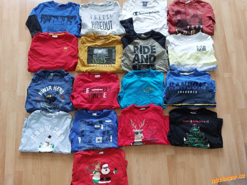 Sada, set triček triko s dlouhým rukávem, 140