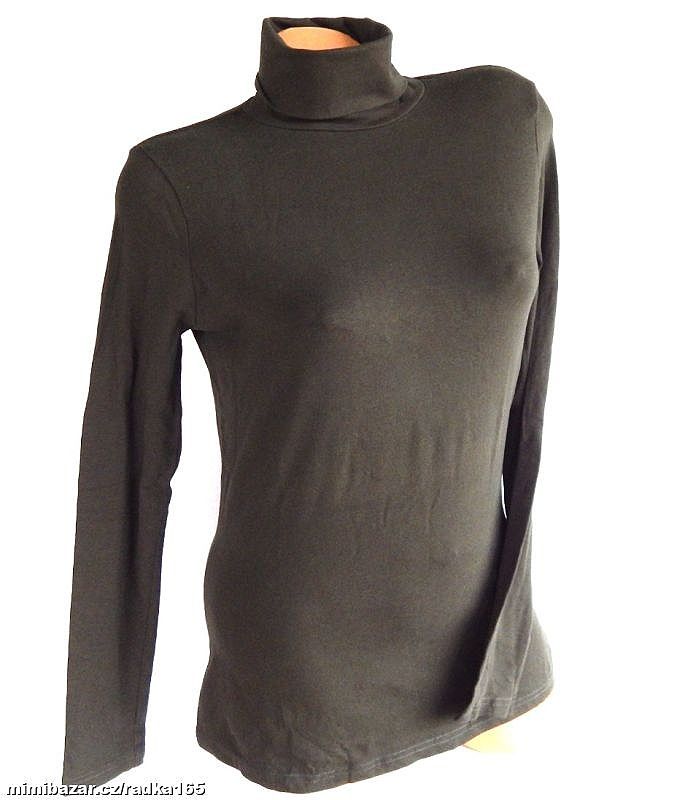 Láhvově zelený přiléhavý rolák vel.44/46