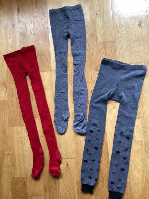 2 x punčocháče zn. Zara + 1 x bez šlapek