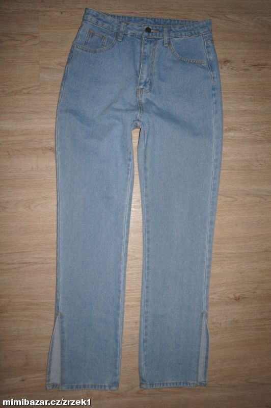 SHEIN módní rovné džíny s rozparky vel.S