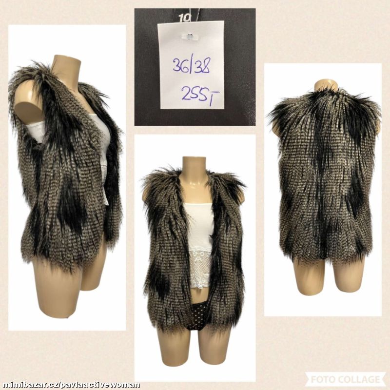 Č.950 DÁM. CHLUP VESTA JAKO NOVÁ v.36/38