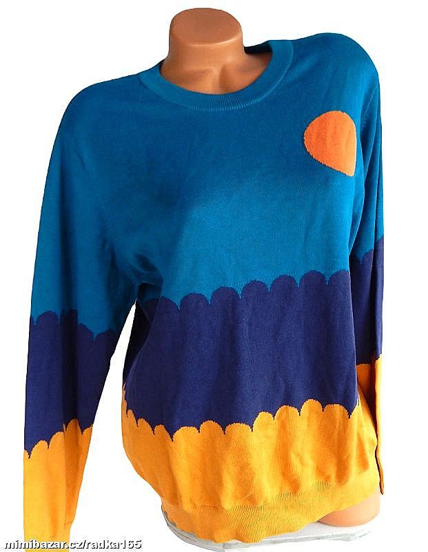 Příjemný svetřík vel.XL/48