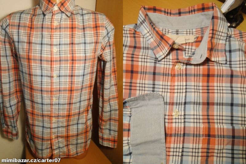 Pánská kostkovaná košile L.O.G.G/v.170-S/2x49cm