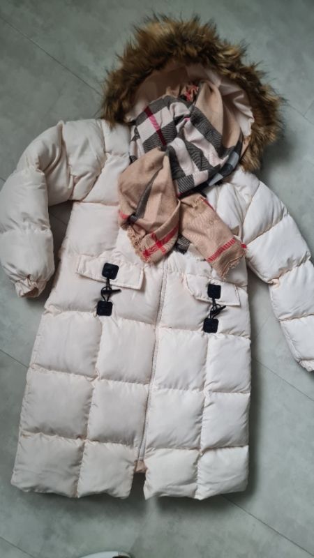 DLOUHÁ ZIMNÍ BUNDA + ŠÁTEK