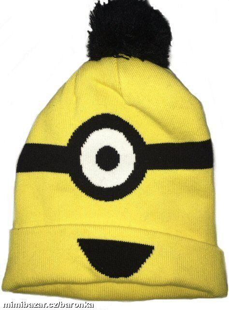 ŽLUTÁ zimní čepice Minions / Mimoni, vel. 4 až 8 y