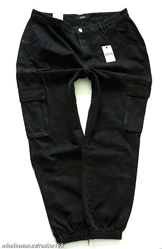 Modní černé kapsáčové rifle vel.48