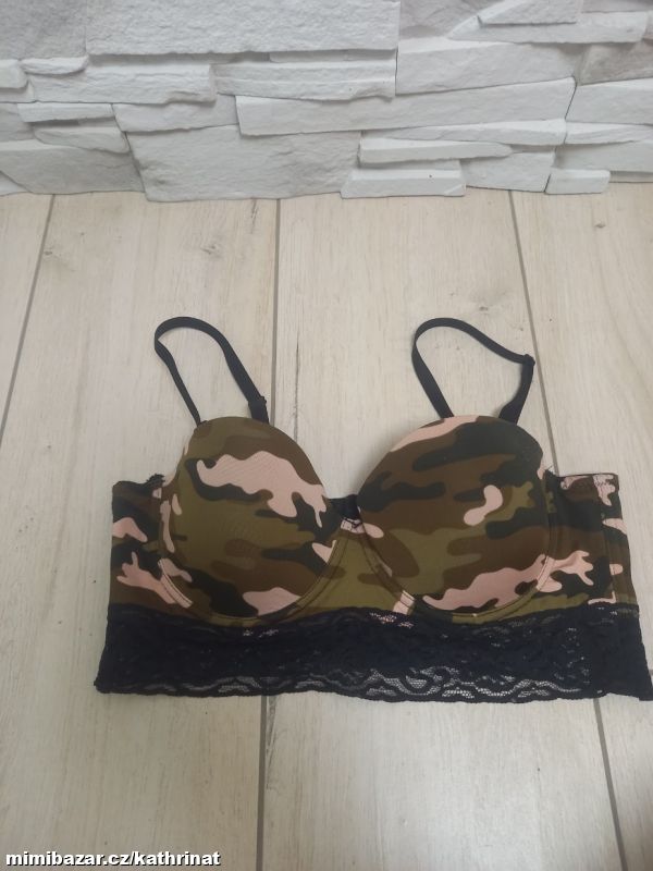 Maskáčová podprsenka Lingerie, vel. 75C
