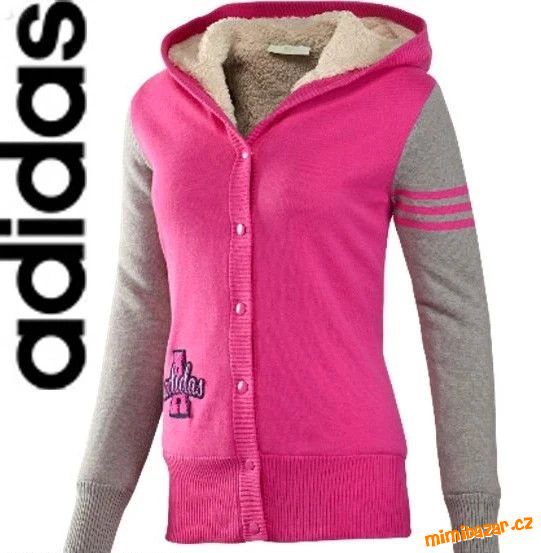 Dámská mikino-bunda s kožíškem zn. Adidas- vel. XL