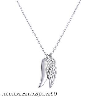 Střibrný náhrdelník andělská křídla