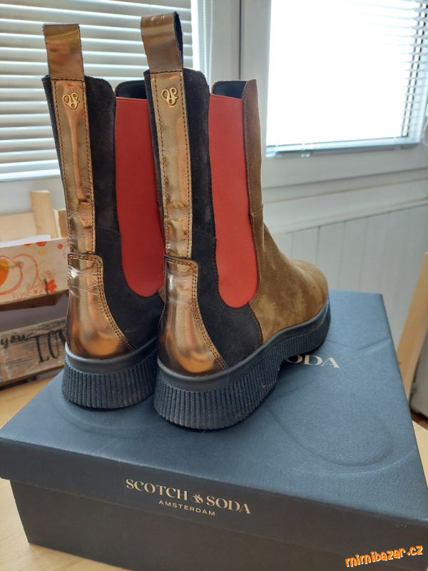 Luxusní chelsea polokozačky Scotch & Soda
