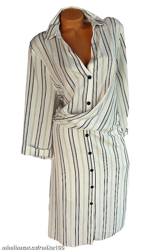 Jedinečné šaty s všitým páskem vel.48