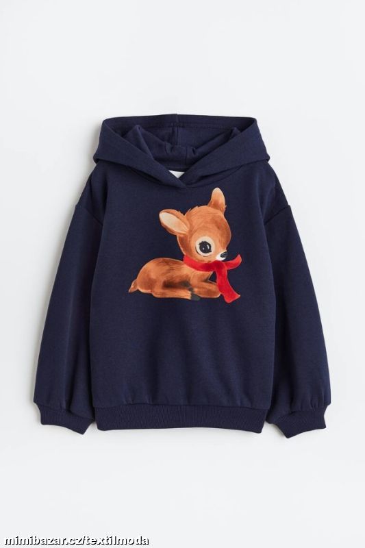 Mikina se srnkou a kapucí zn.H&M SKLADEM