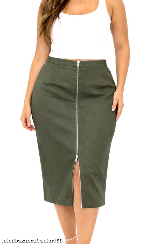 Khaki sukně vel.40/42