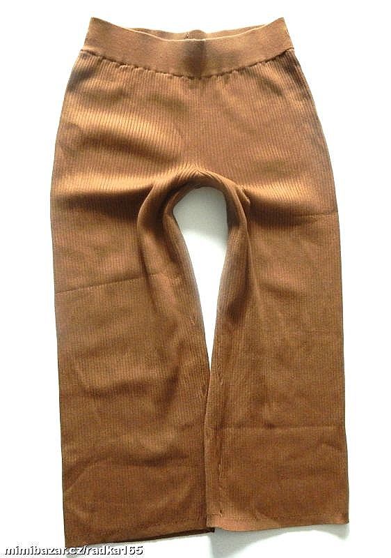 Modní teplé žebrované kalhoty vel.XL/48 ...outlet