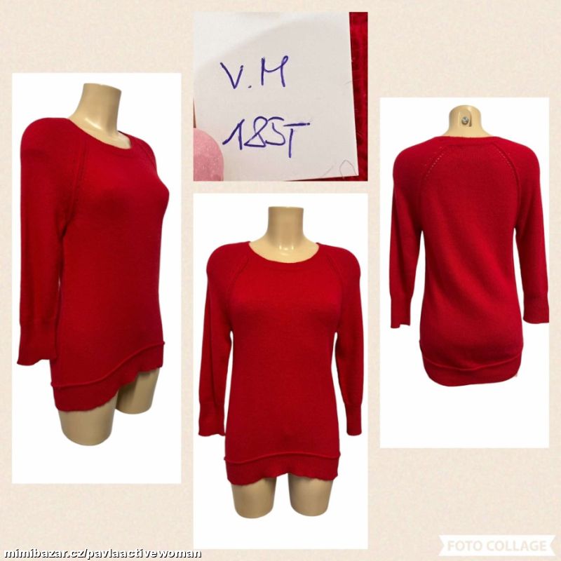 Č.1970 DÁM. PLETENÁ HALENKA JAKO NOVÁ v.M