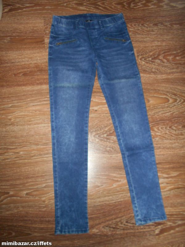 modré dívčí džeginy slim džíny rifle 176