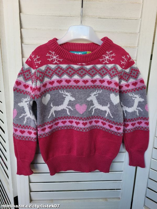 dívčí svetr příze 3 roky 70121