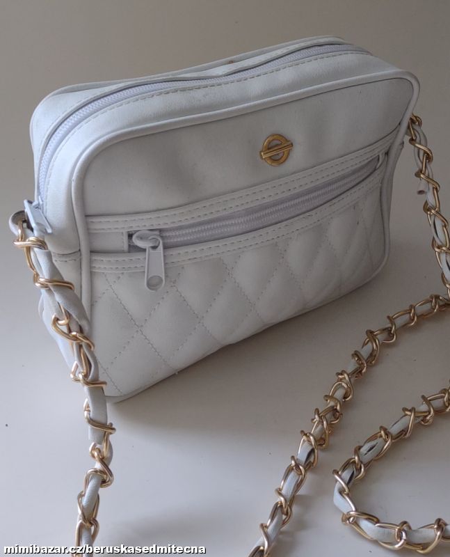 KA06 BÍLÁ KABELKA PŘES RAMENO