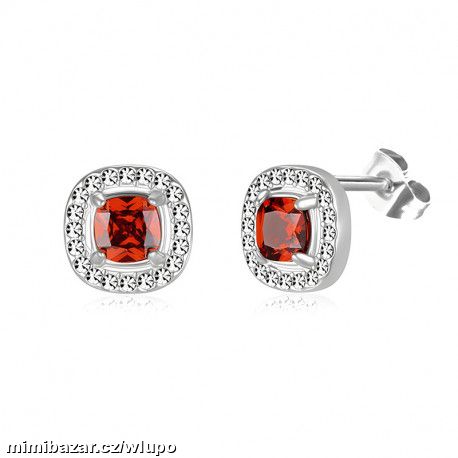 Krásné náušnice Čtverečky chirurgické oceli.