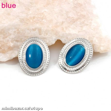 Krásné náušnice Oválky z chir. oceli-SKLADEM