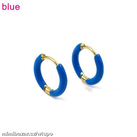 Modrozlacené kruhy z chirurgické. ocelI - SKLAD