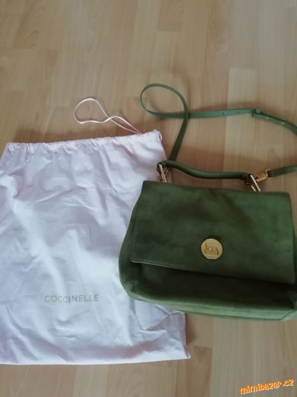 Kabelka Coccinelle zelená HD1 Liya Suede