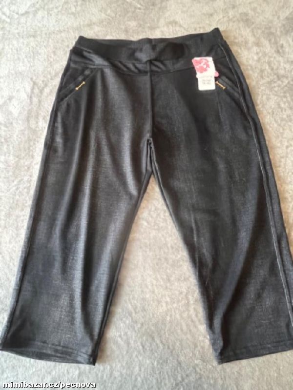 3/4 kalhoty dámské nové tmavě šedé