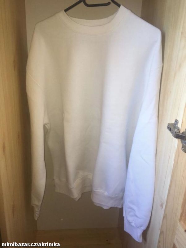 UNISEX bílá mikina vel.XL-XXL
