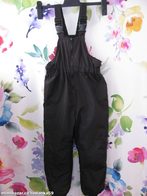 Lyžařské černé kalhoty, oteplovačky