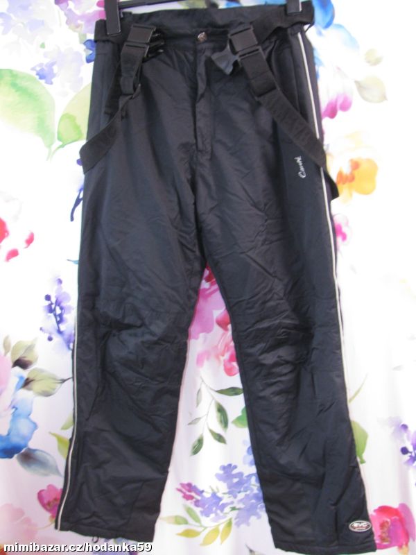Černé lyžařské kalhoty, oteplovačky RVC