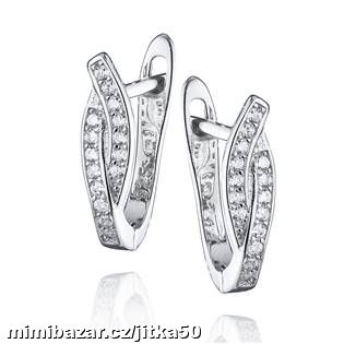 Stříbrné náušnice se zirkony