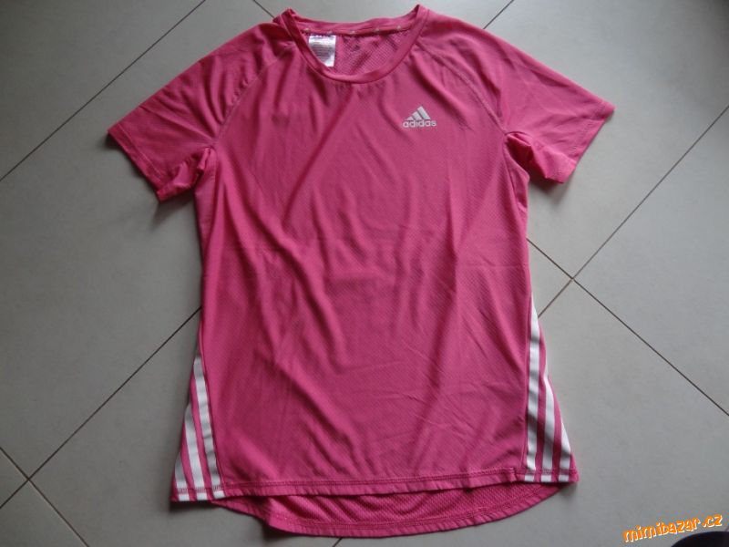 sportovní růžové triko Adidas velikost 170