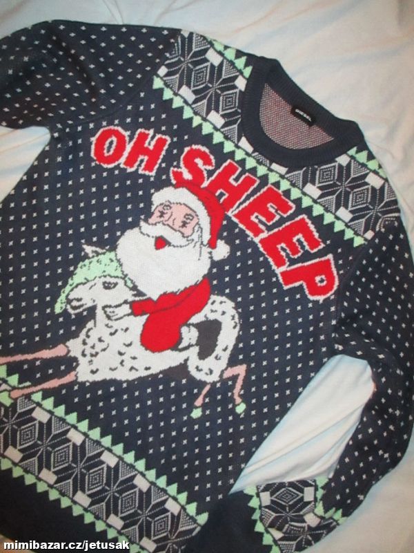 Pánský vánoční svetr vel M