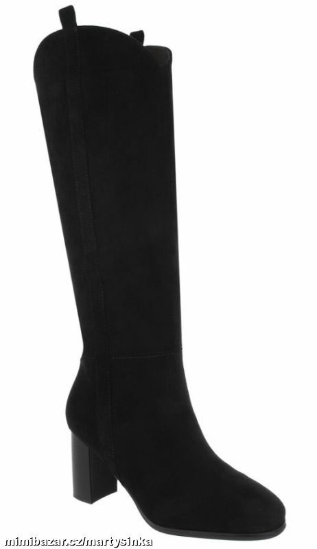 Vysoké kozačky na podpatku PODZIM