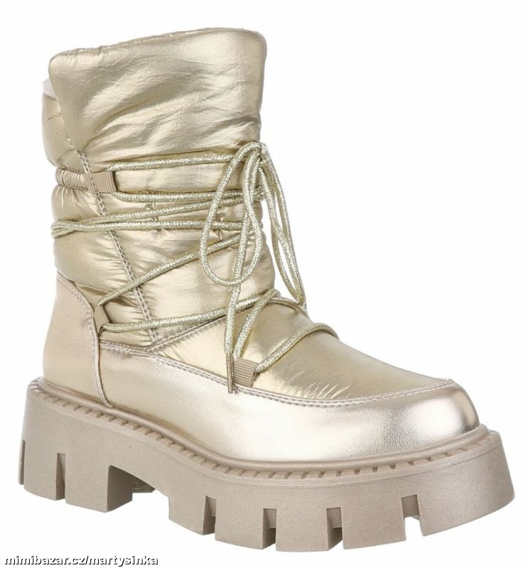 Dámské zimní nízké kozačky/ sněhule ZIMA