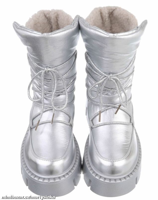 Dámské zimní nízké kozačky/ sněhule ZIMA