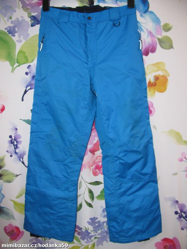 Chlapecké modré lyžařské kalhoty, oteplovačky