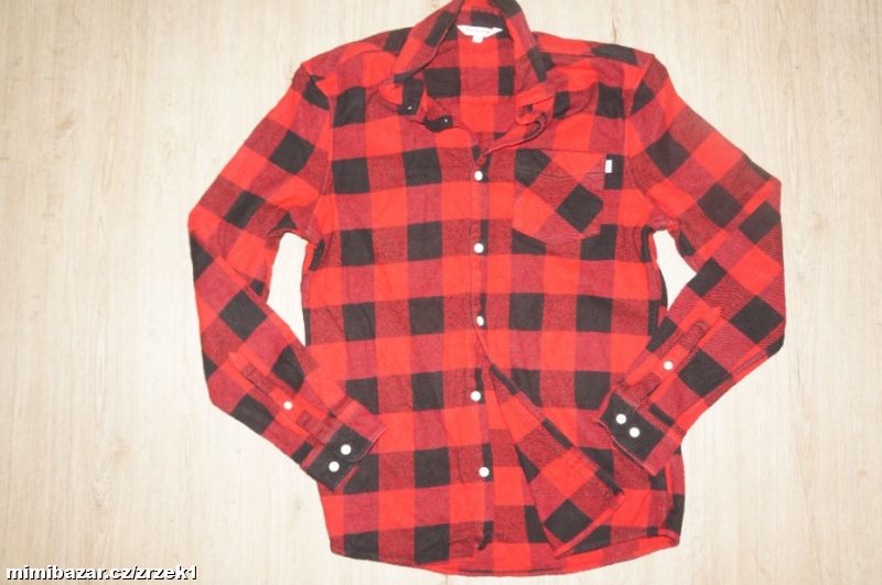 REVIEW flanelová pánská košile vel.S