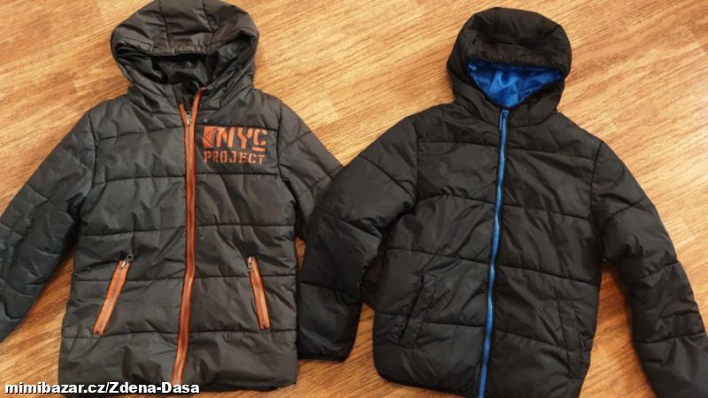 zimní bunda s kapucí vel. 140