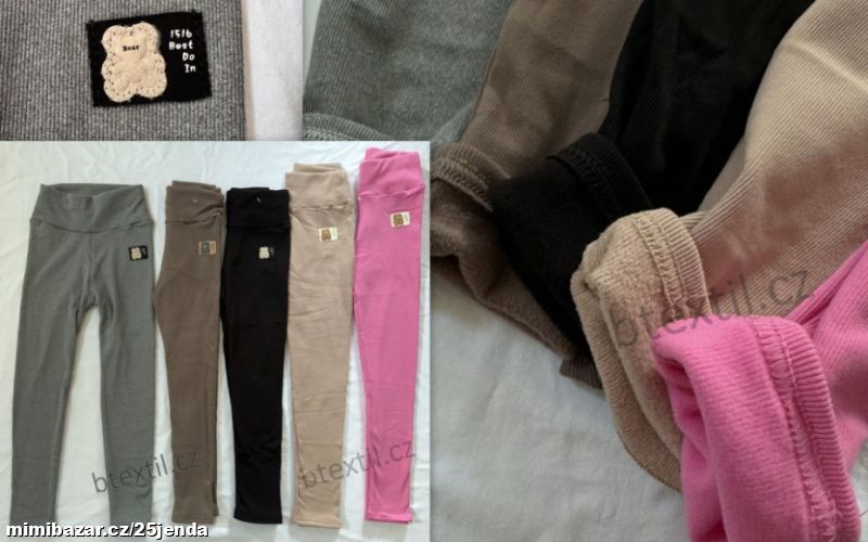 Teplejší legíny kalhoty 122-164