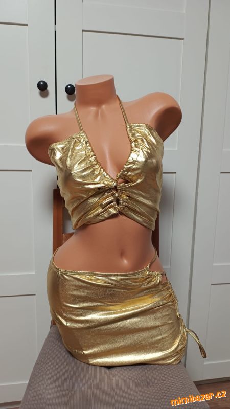 Párty zlatý komplet S