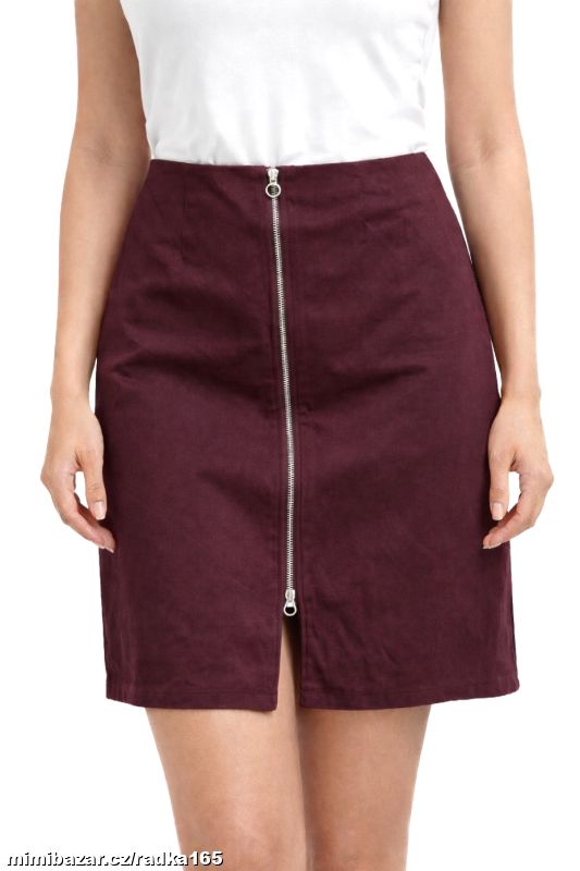 Měkoučká pružná sukně se zipem vel.46/48