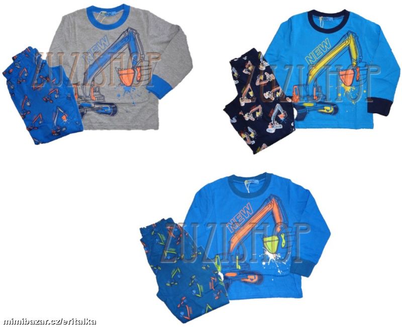 Chlapecké pyžamo s bagrem Kugo, vel. 98-128