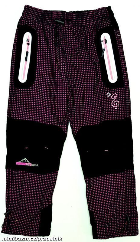 Zateplené kostkované kalhoty Kugo vel. 98 až 110